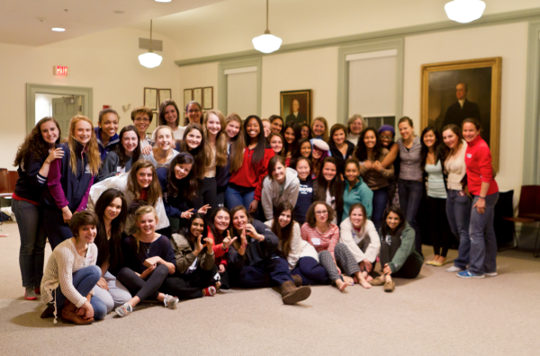 Group photo from the sleepover of all the attendees and faculty mentors.